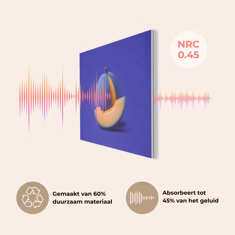 Meloen - Blauw - Oranje - Kunstzinnig PET vilt klein -USP_NL