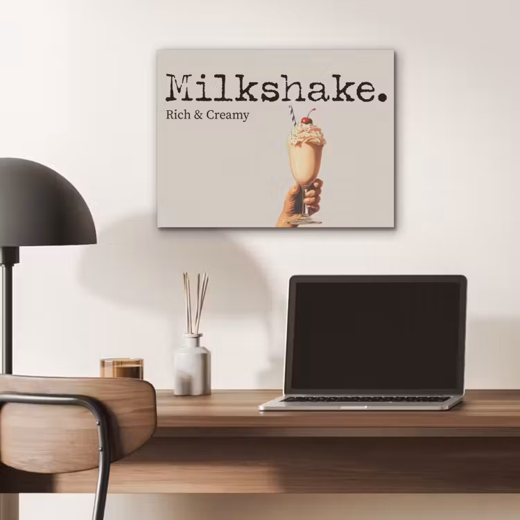 Milkshake - Kers - Rietje PET vilt klein -sfeer5