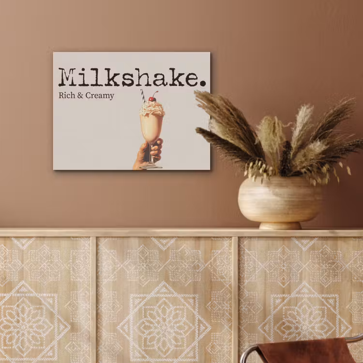 Milkshake - Kers - Rietje PET vilt klein -sfeer4
