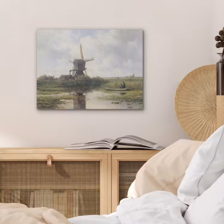 Molen - Willem Roelofs - Oude meesters - Kunst PET vilt klein -sfeer3