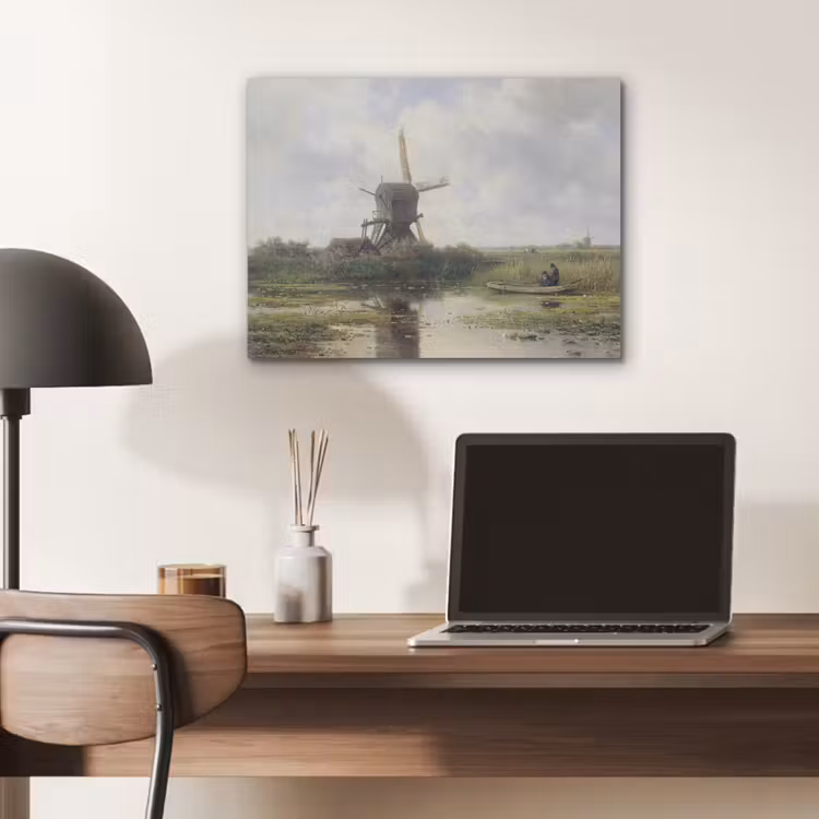 Molen - Willem Roelofs - Oude meesters - Kunst PET vilt klein -sfeer5