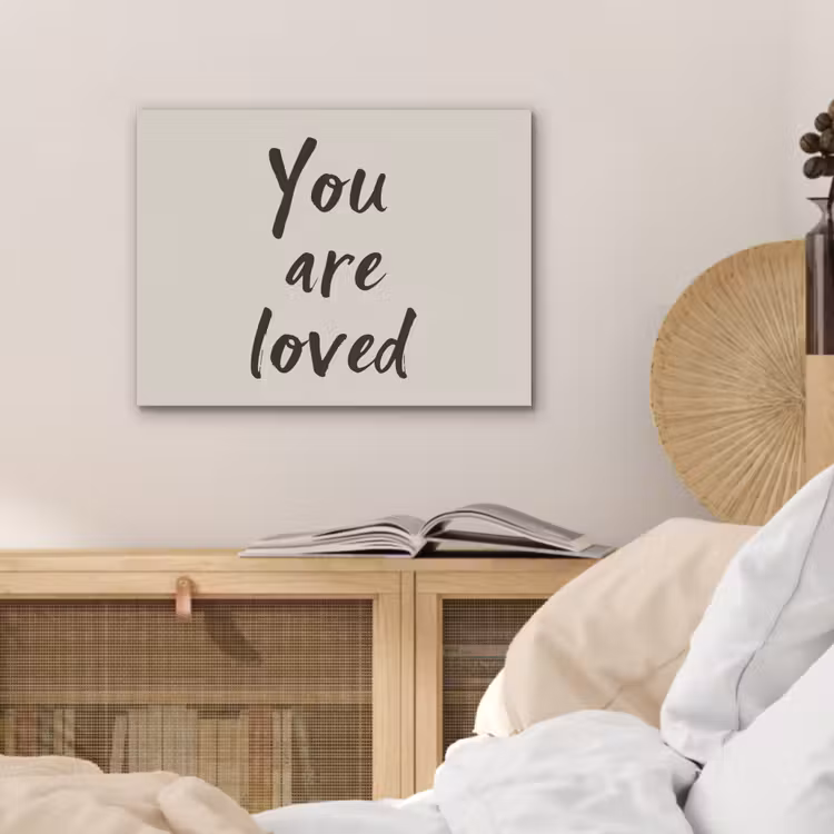 Minimalistisch - Beige - Love PET vilt klein -sfeer3