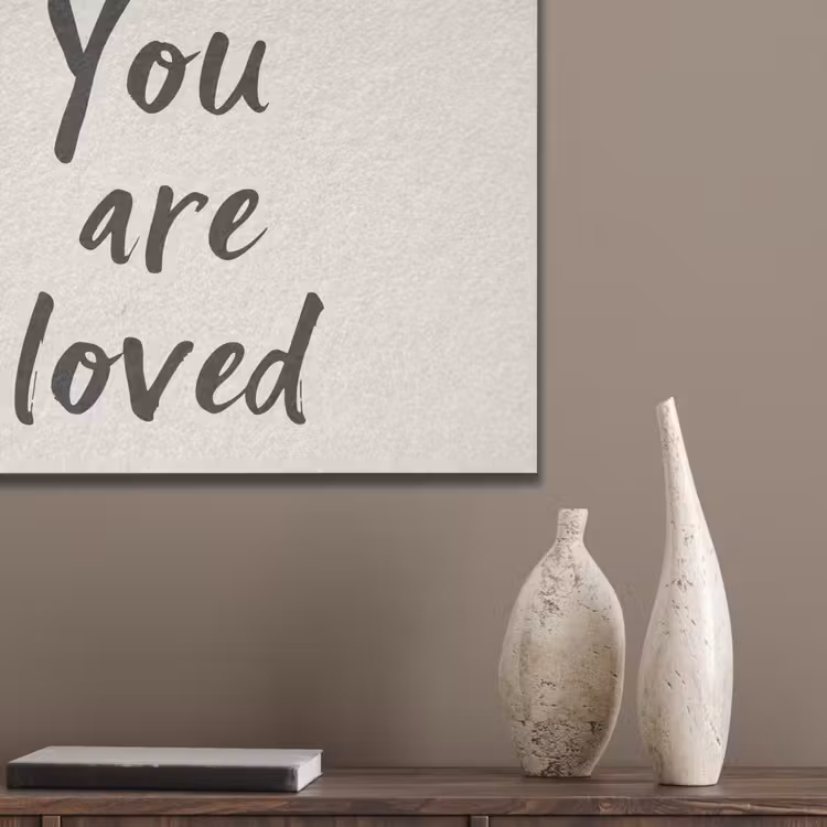 Minimalistisch - Beige - Love PET vilt klein -sfeer6_closeup
