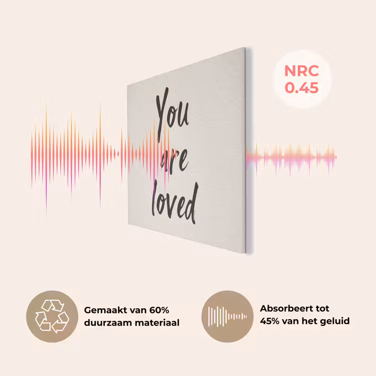 Minimalistisch - Beige - Love PET vilt klein -USP_NL