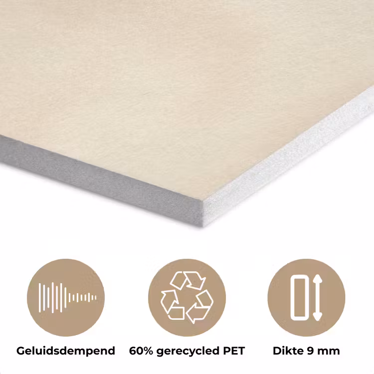 Minimalistisch - Tak - Bladeren - Zwart PET vilt klein -closeup_NL