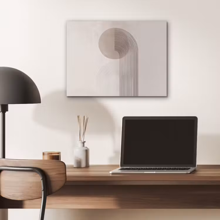 Minimalistisch - Cirkel - Lichtgrijs PET vilt klein -sfeer5