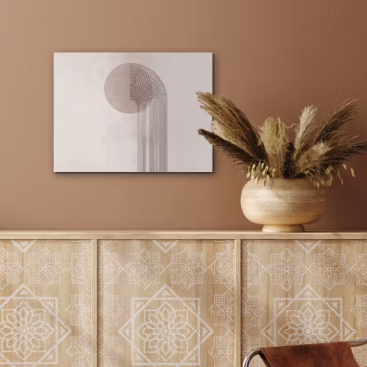 Minimalistisch - Cirkel - Lichtgrijs PET vilt klein -sfeer4