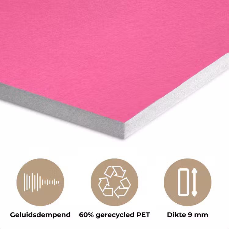 Minimalistisch - Oog - Roze PET vilt klein -closeup_NL
