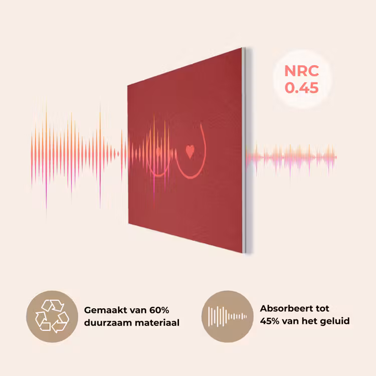 Minimalistisch - Lijnillustratie - Rood PET vilt klein -USP_NL