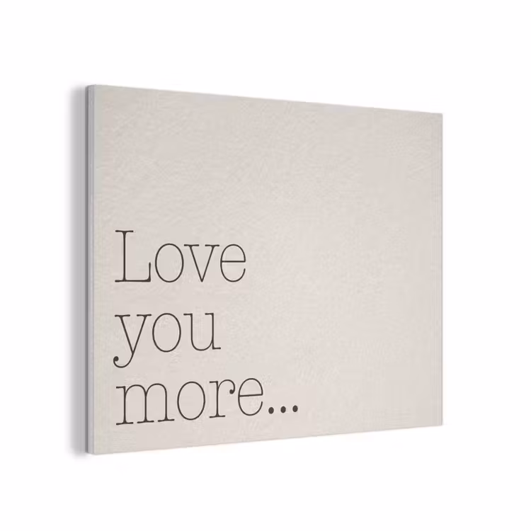 Minimalistisch - Love - Beige PET vilt klein -3d