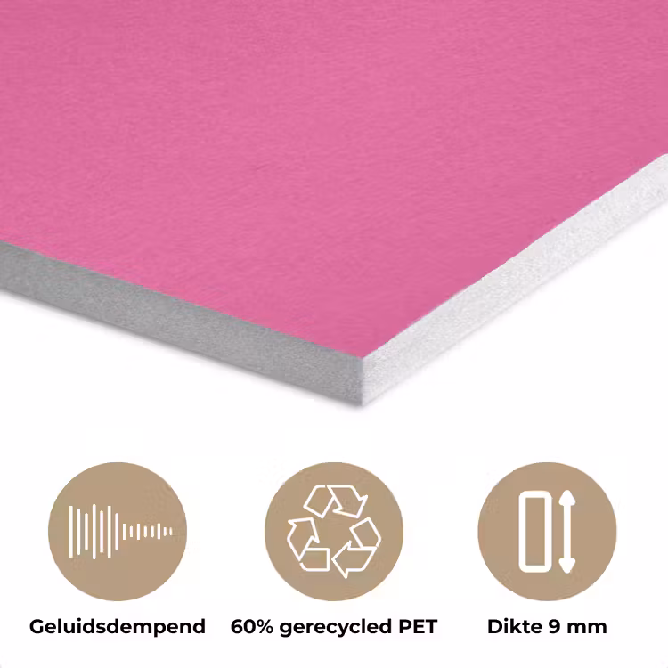 Minimalistisch - Rood - Roze - Hartjes PET vilt klein -closeup_NL