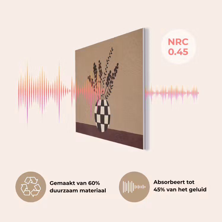 Minimalistisch - Vaas - Bloemen - Bruin PET vilt klein -USP_NL