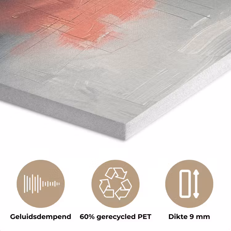 Modern - Abstract - Goud - Roze PET vilt klein -closeup_NL