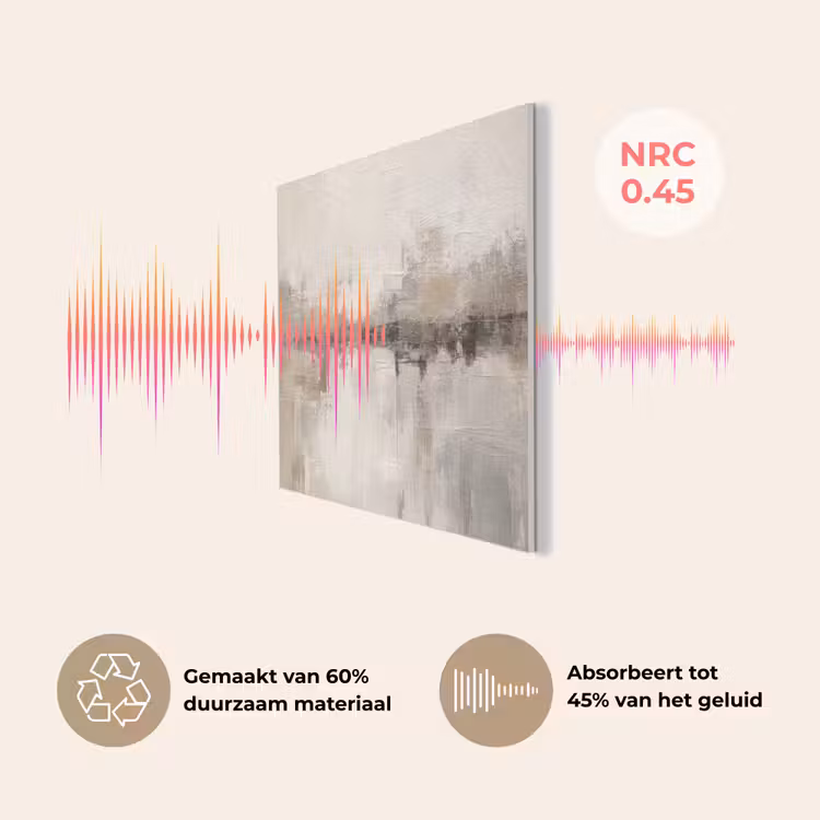 Moderne kunst - Abstract - Beige PET vilt klein -USP_NL