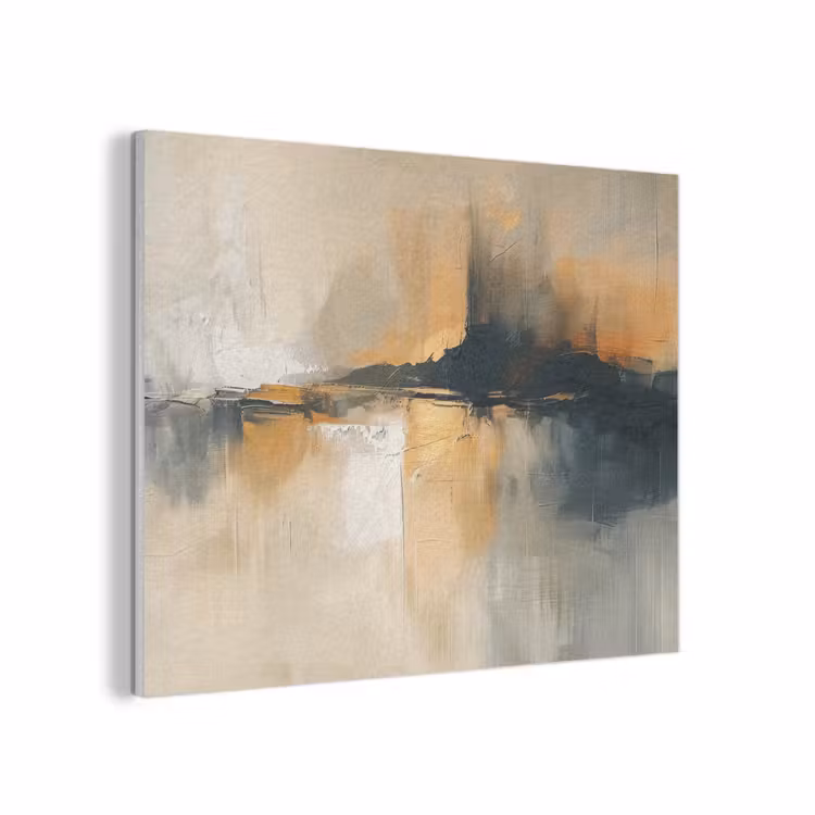 Moderne kunst - Abstract - Zwart PET vilt klein -3d