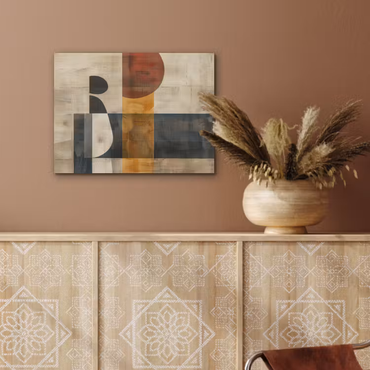 Modern - Kunst - Beige - Industrieel PET vilt klein -sfeer4