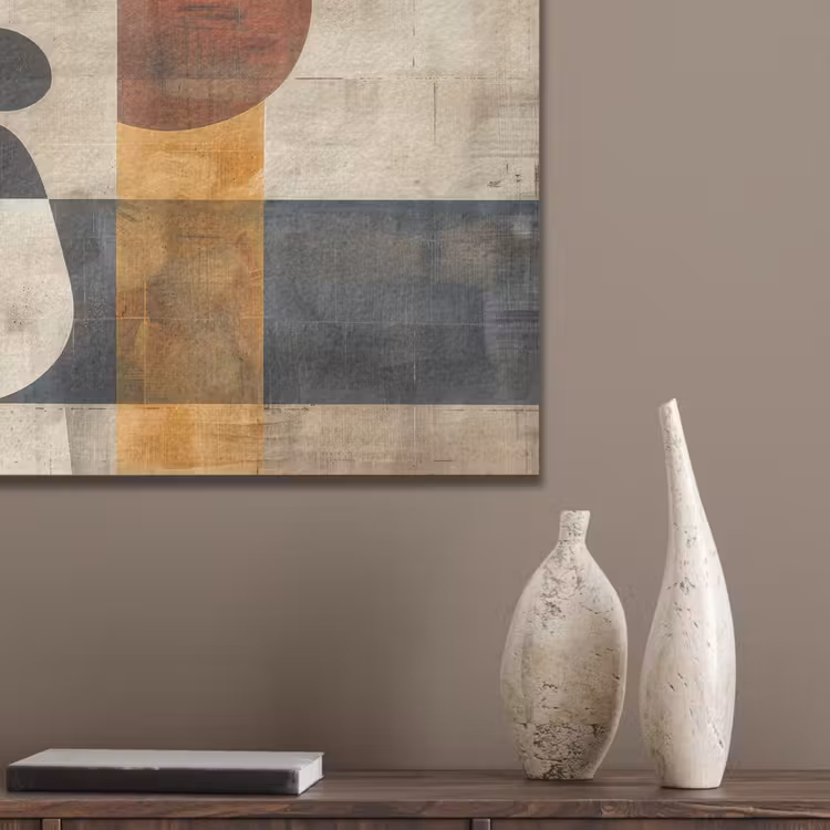 Modern - Kunst - Beige - Industrieel PET vilt klein -sfeer6_closeup