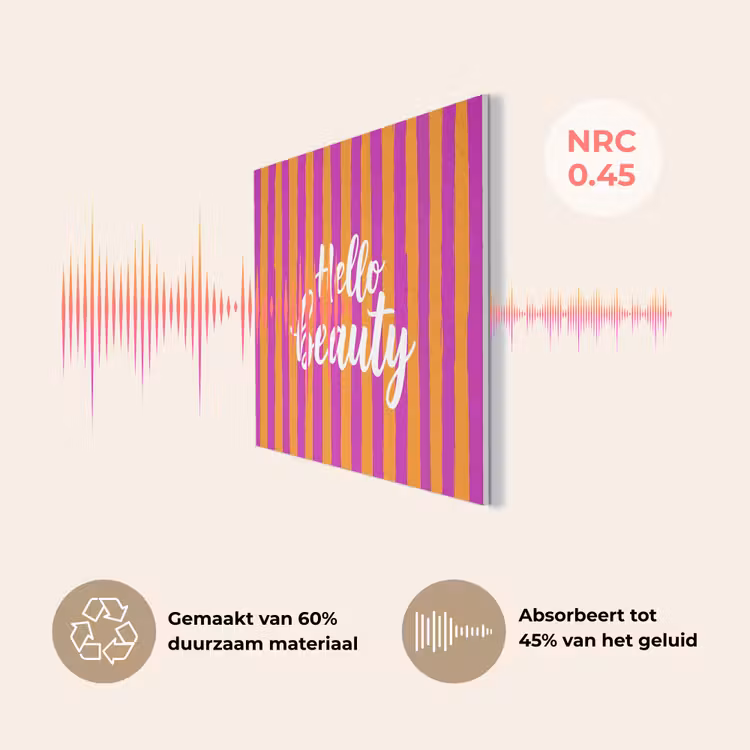 Modern - Hello - Oranje PET vilt klein -USP_NL