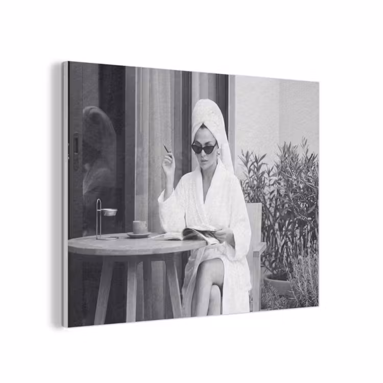 Modern - Vrouw - Zwart - Wit PET vilt klein -3d