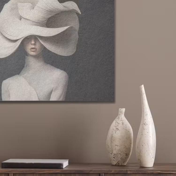 Modern - Vrouw - Hoed PET vilt klein -sfeer6_closeup