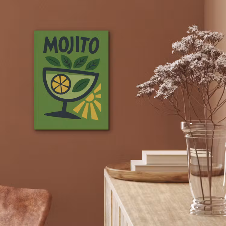 Mojito - Cocktail - Citroen - Groen PET vilt klein -sfeer4