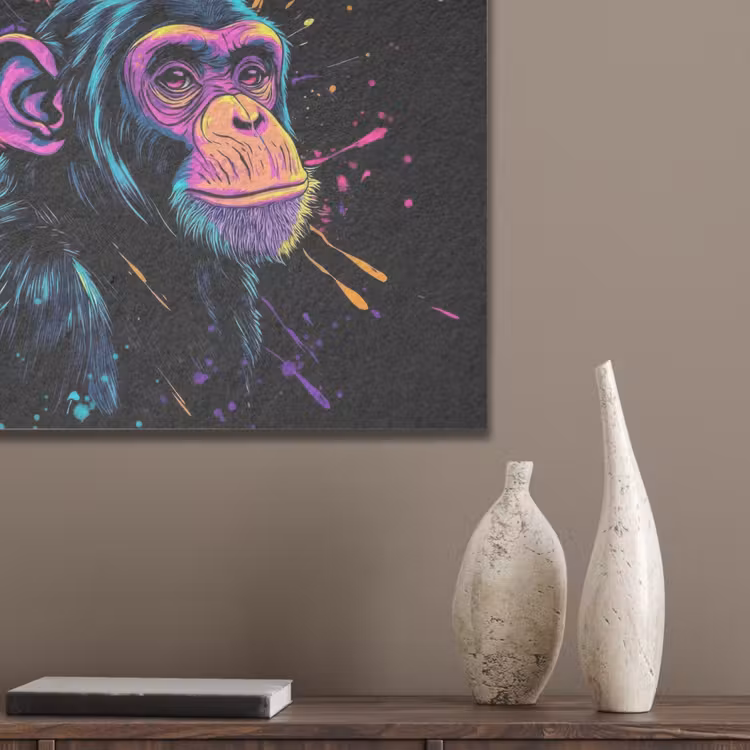 Aap - Verf - Neon - Kleur PET vilt klein -sfeer6_closeup