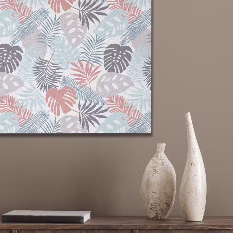 Monstera - Pastel - Bladeren - Tropical PET vilt klein -sfeer6_closeup