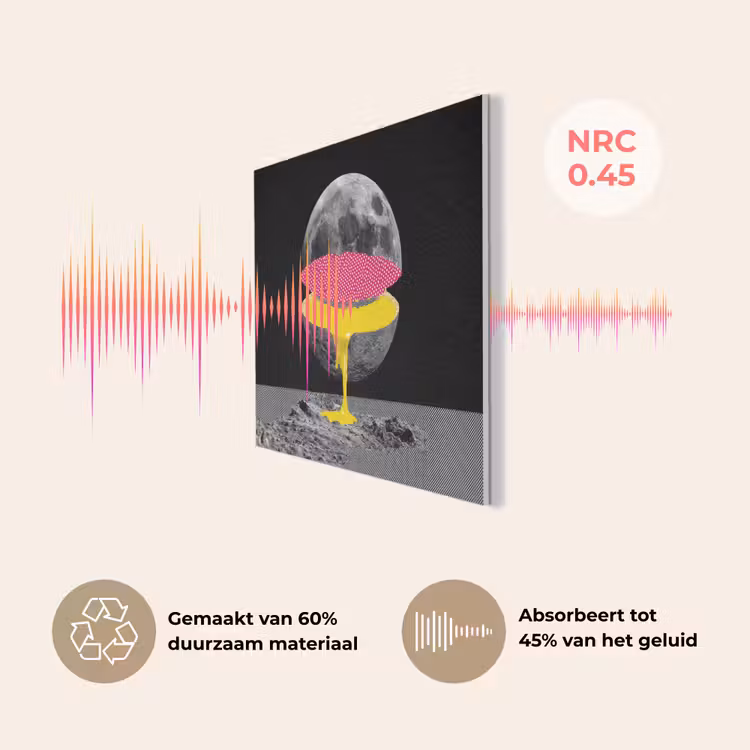 Maan - Geel - Roze - Zwart PET vilt klein -USP_NL