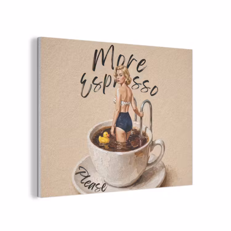 More espresso - Koffie - Eend PET vilt klein -3d