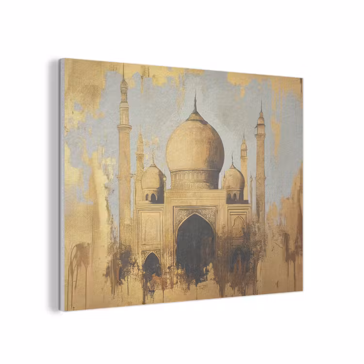 Moskee - Goud - Arabisch - Ramadan - Islamitische PET vilt klein -3d