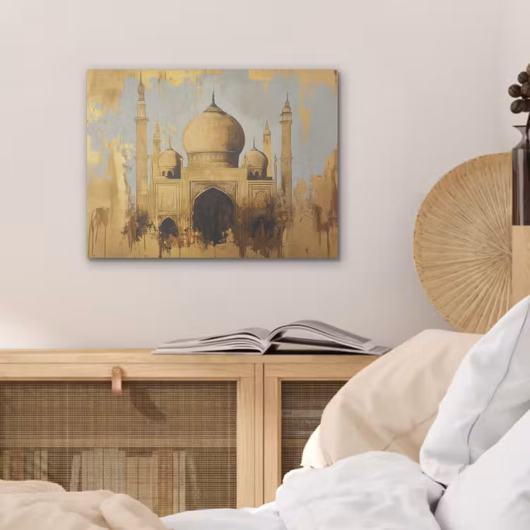 Moskee - Goud - Arabisch - Ramadan - Islamitische PET vilt klein -sfeer3