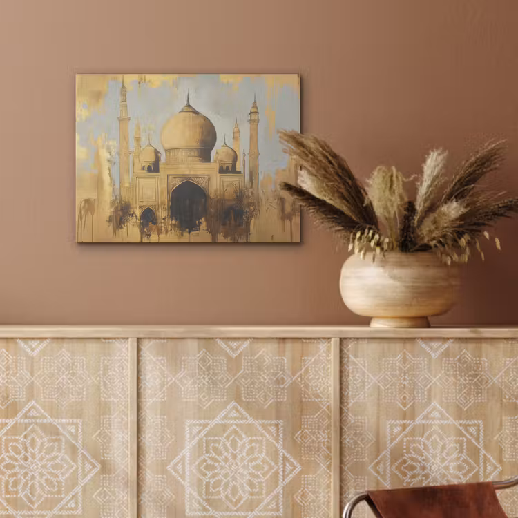 Moskee - Goud - Arabisch - Ramadan - Islamitische PET vilt klein -sfeer4