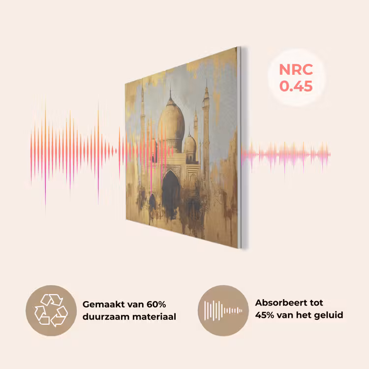 Moskee - Goud - Arabisch - Ramadan - Islamitische PET vilt klein -USP_NL