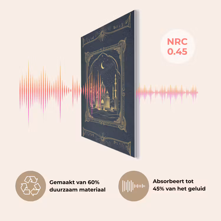 Moskee - Islam - Goud - Ramadan - Islamitische PET vilt klein -USP_NL