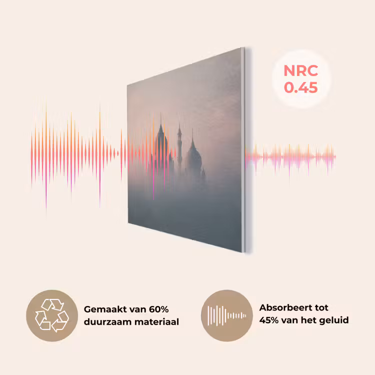 Moskee - Minaretten - Roze mist PET vilt klein -USP_NL