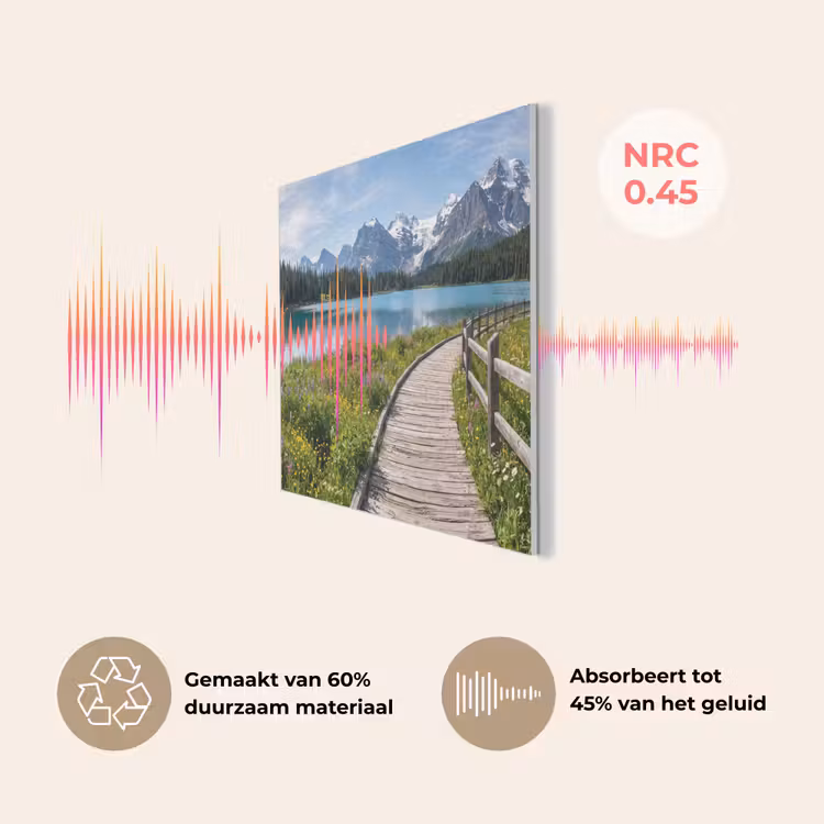 Bergen - Meer - Landschap - Blauw PET vilt klein -USP_NL