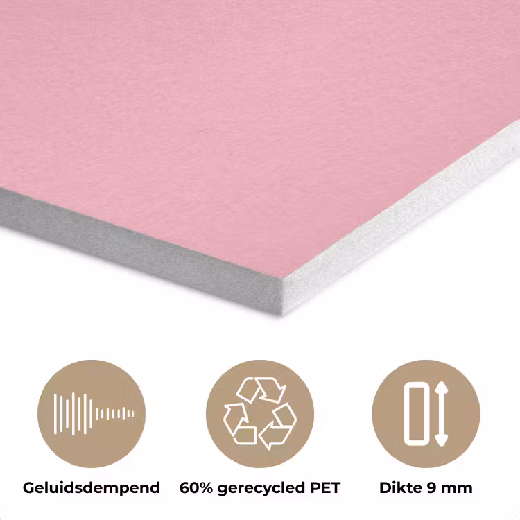 Mond - BLAH BLAH - Roze PET vilt klein -closeup_NL