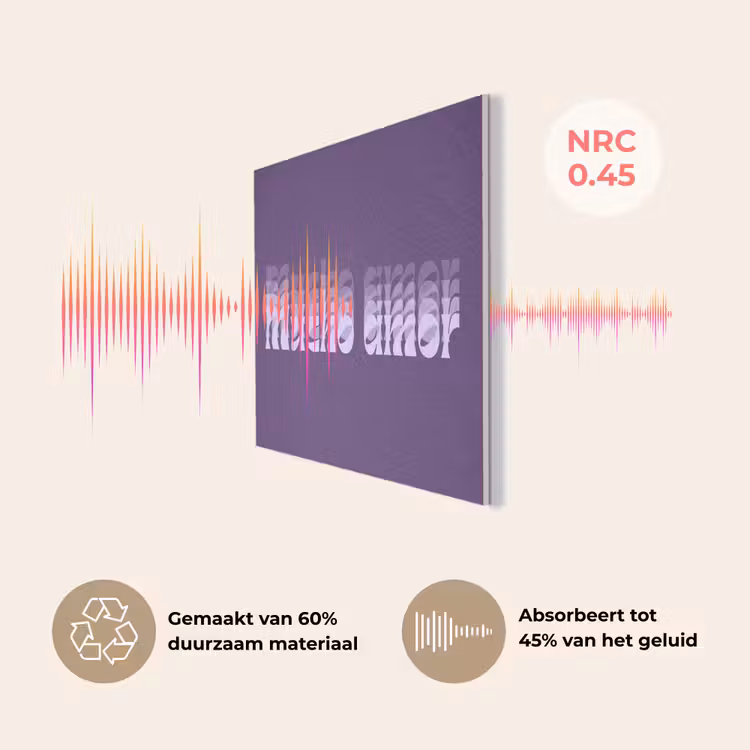 Mucho amor - Paars - Grafisch PET vilt klein -USP_NL
