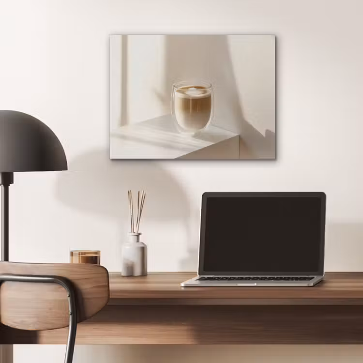 Mok - Latte - Minimalistisch - Schaduw PET vilt klein -sfeer5