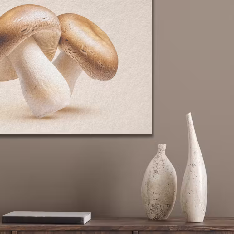 Champignons - Zacht - Beige PET vilt klein -sfeer6_closeup