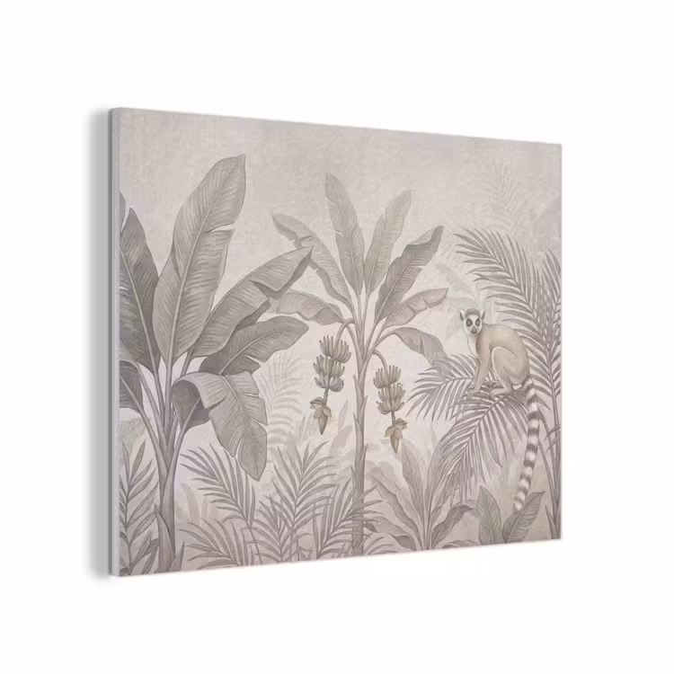 Natuur - Jungle - Ringstaartmaki - Bruin PET vilt klein -3d