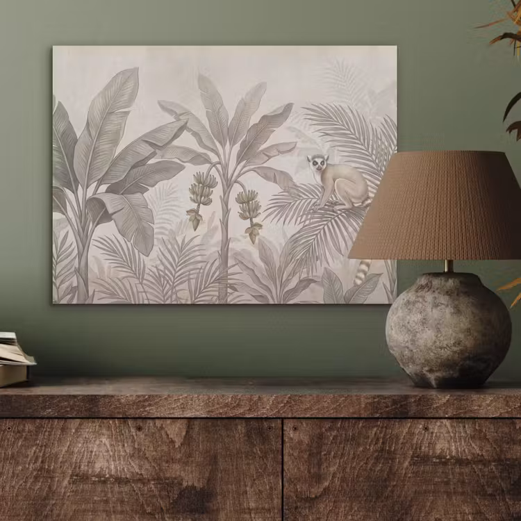 Natuur - Jungle - Ringstaartmaki - Bruin PET vilt klein -sfeer2