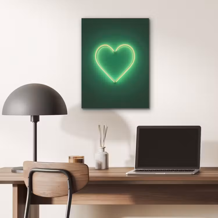 Neon - Groen - Licht PET vilt klein -sfeer5