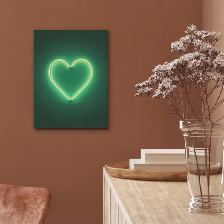 Neon - Groen - Licht PET vilt klein -sfeer4