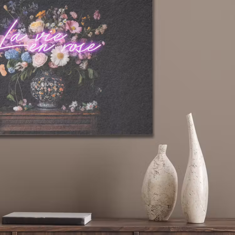 Neon - Vaas - Bloemen PET vilt klein -sfeer6_closeup