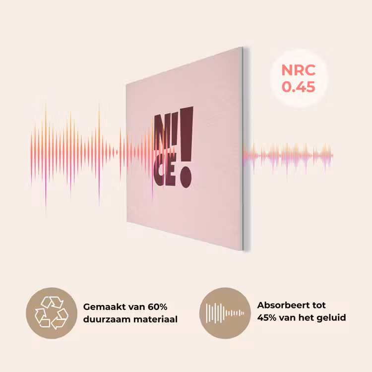 Nice - Uitroepteken - Roze PET vilt klein -USP_NL