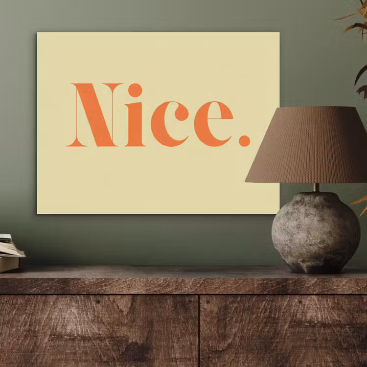 Nice - Oranje - Geel - Minimalistisch PET vilt klein -sfeer2