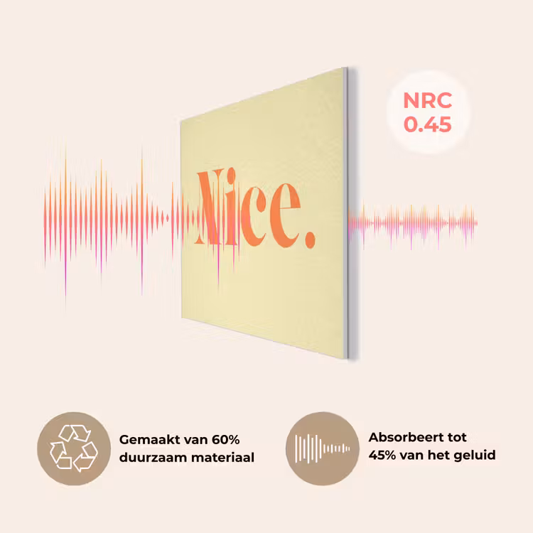 Nice - Oranje - Geel - Minimalistisch PET vilt klein -USP_NL