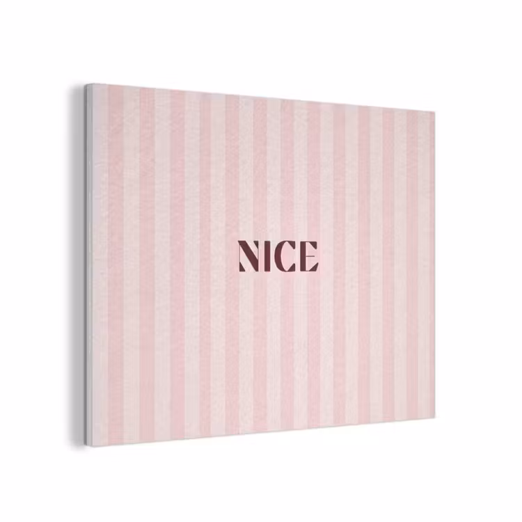 Nice - Strepen - Roze PET vilt klein -3d