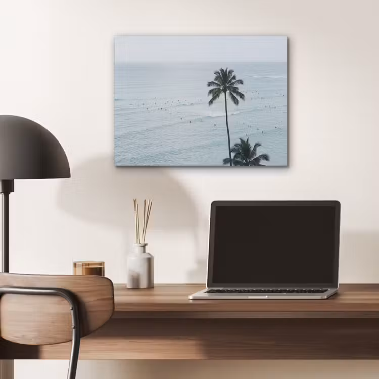 Oceaan - Palmbomen - Surfers PET vilt klein -sfeer5